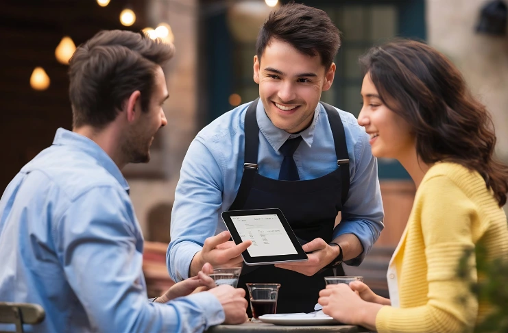 Helping customer navigate menu is crucial part of restaurant service