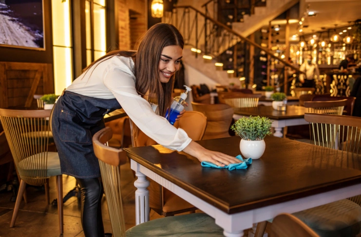 Cleaning schedule for restaurants