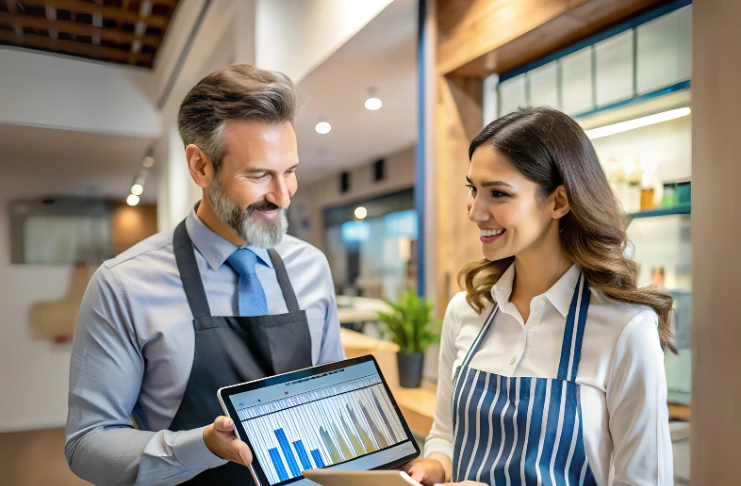 Restaurant staff performance metrics
