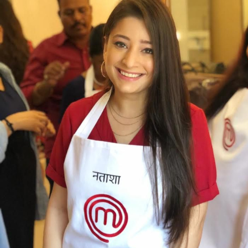 Natasha Gandhi as seen on Masterchef India.