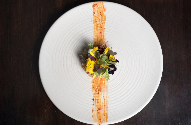 Minimalist food plating techniques