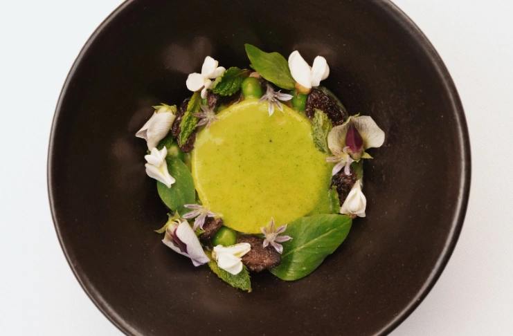 One of the dishes at Canlis, Seattle