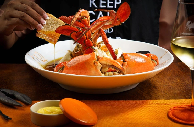 What gets served at the Ministry of Crab