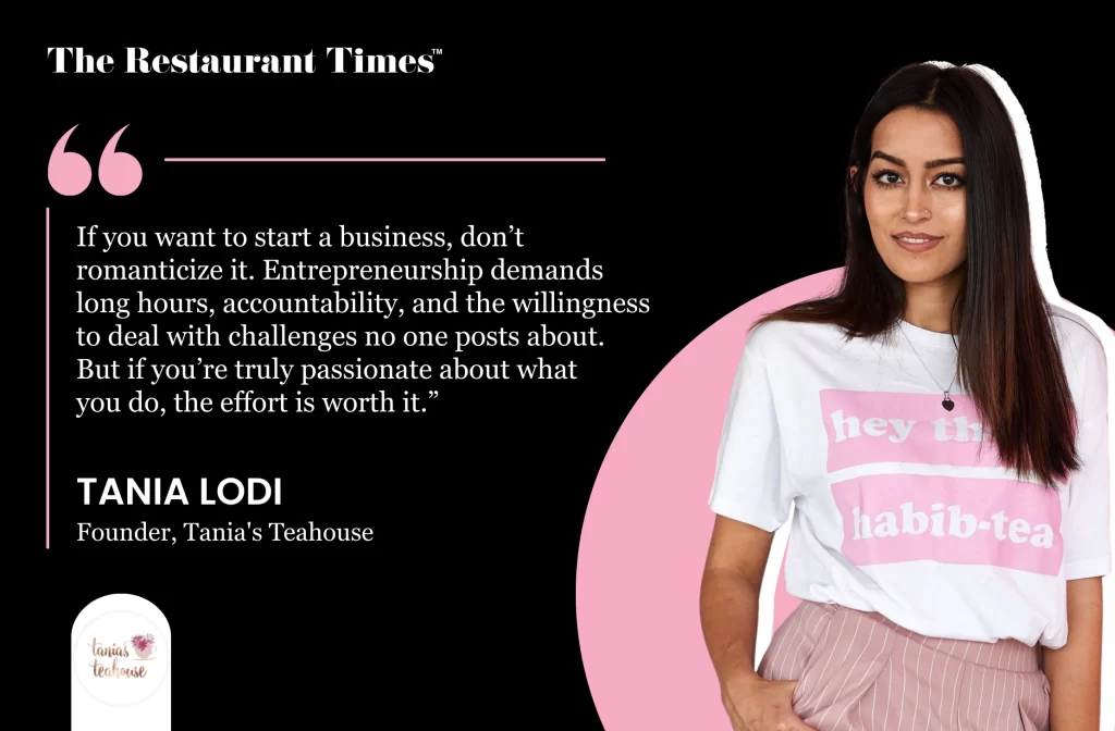 Tania Lodi's advice on starting a cafe business