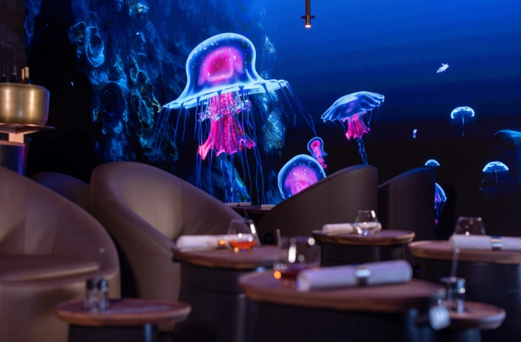 The floating chairs at Eatrenalin